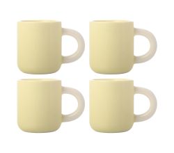Maxwell & Williams 4er-Set – 4 × DI0349 Espressotasse 110ml Gelb SHERBET Porzellan (DI0349)