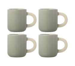 Maxwell & Williams 4er-Set – 4 × DI0350 Espressotasse 110ml Grau SHERBET Porzellan (DI0350)