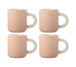 Maxwell & Williams 4er-Set – 4 × DI0351 Espressotasse 110ml Apricot SHERBET Porzellan (DI0351)