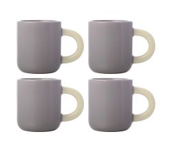 Maxwell & Williams 4er-Set – 4 × DI0352 Espressotasse 110ml Lila SHERBET Porzellan (DI0352)