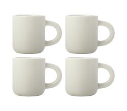 Maxwell & Williams 4er-Set – 4 × DI0353 Espressotasse 110ml Weiß SHERBET Porzellan (DI0353)