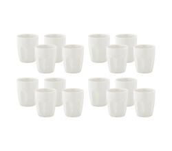 Maxwell & Williams 4er-Set – 4 × DV0189 Tassen-Set 4-tlg. KITCHEN 200 ml, Weiß, Porzellan, in Geschenkbox (DV0189)