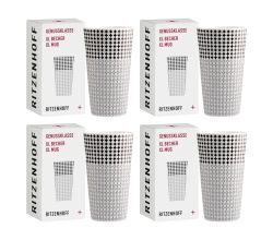 Ritzenhoff 4er-Set – 4 × Kaffeebecher XL #3 GENUSSKLASSE Christine Kordes 2022 (3741003)