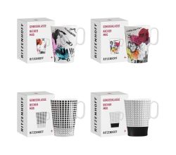 Ritzenhoff GENUSSKLASSE – 4 Tassen in 4 Designs Nr. 3
