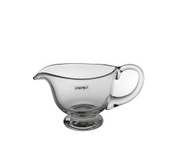 Sauciere HOLLANDAISE 0,25 Liter ohne Löffel, mundgeblasenes Glas