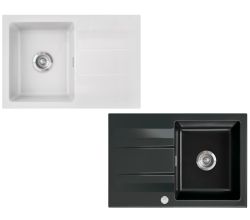 Systemceram KeraDomo Spüle GENEA 75 / Einbauspüle / Auflagespüle