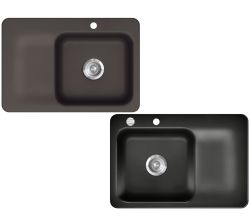 KeraDomo Spüle JUNA 75 von Systemceram / Keramikspüle