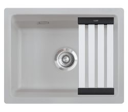 Flächenbündige Spüle KeraDomo KARA 57 F/o mit Medio-Matte / ab Schrankbreite 60 cm