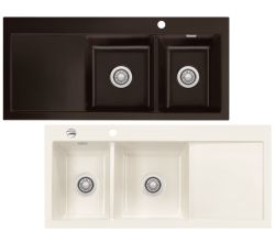 Systemceram KeraDomo Spüle MERA DOUBLE / Auflagespüle