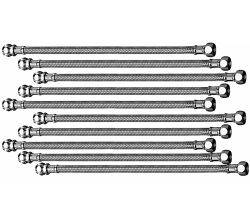 10er SET SCHELL 102010699 flexibler Anschlussschlauch 500 mm DN 8 Clean-Fix S / Armaturenanschluss / Flexschlauch / Kupferrohrspirale
