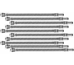 10er SET SCHELL 102060630 flexibler Anschlussschlauch 500 mm DN 8 Clean-Fix S / Armaturenanschluss / Flexschlauch / Kupferrohrspirale
