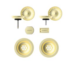 SCHOCK Sichtteile in White Gold 400071WGO - Aufwertung für die PREMIUM Ablaufgarnitur 410071CHR ab Baujahr 2024