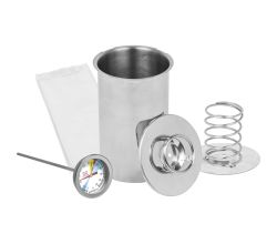 Browin 313115 SET Richtiger Bissen - Schinkenkocher 1,5 kg, Edelstahl, inkl. Thermometer und Beuteln