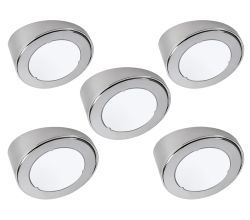 SLASH LED Aufbauleuchte im Aluminiumgehäuse, edelstahlfarbig / Unterbauleuchten / Lumica