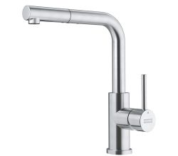 FRANKE Armatur SMART GLENDA Edelstahl mit Zugauslauf / Einhebelmischer