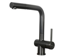 CARESSI Armatur 12036 GUN METAL mit ausziehbarem Auslauf / Einhebelmischer