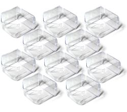 10er SET Einzelschütte 1,0 Liter aus Kunststoff transparent / Schüttensystem