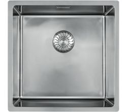 CARESSI 1-Becken Spüle CABLA 60510 ohne Hahnbank / ab 50 cm Schrankbreite / Einbauspüle / Edelstahlspüle