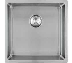 CARESSI 1-Becken Spüle CAPPO 60514 ohne Hahnbank / ab 50 cm Schrankbreite / Einbauspüle / Edelstahlspüle