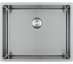 CARESSI 1-Becken Spüle CAPPO 60516 ohne Hahnbank / ab 60 cm Schrankbreite / Einbauspüle / Edelstahlspüle