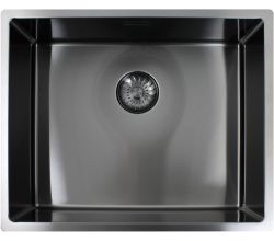 CARESSI Spüle CAPPO 60540 GUN METAL ohne Hahnbank / ab 60 cm Schrankbreite / Einbauspüle / Edelstahlspüle