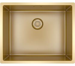 CARESSI Spüle CAPPO R10 GOLDEN LINE mit kompletten Montagezubehör / ab 60 cm Schrankbreite / Einbauspüle
