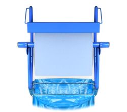 Wandhalter mit Müllsackhalterung für Putztuchrollen bis 40 cm Breite / PLOCK GmbH