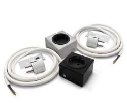 THEBO Schukosteckdose ST 3080 ST/1 in EDELSTAHL oder SCHWARZ / THEBO Licht / Steckdose / Schukostecker