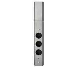 THEBO Energie-Ecksäule ST 3081/3-CH - Schweizer Norm - mit 3 Steckplätzen und USB Ladestation