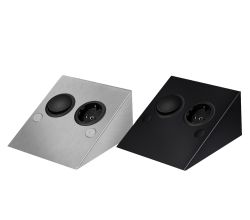 THEBO STS 889 SI Steckdosenelement 1-fach mit Schalter / Edelstahl-Steckdosenleiste / Steckdose / Winkelsteckdose