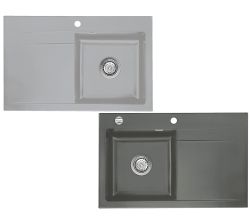 Flächenbündige Spüle KeraDomo STEMA 80 F von Systemceram