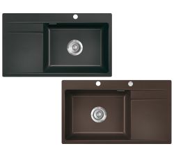 Flächenbündige Spüle KeraDomo STEMA 86 SL F von Systemceram