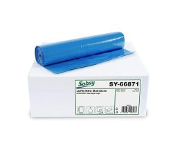 Sobsy Müllsäcke, 120 l, Typ 60, 700 x 1.100 mm, blau, 10 x 25 Stück / Abfallsäcke