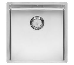 REGINOX Elite NEW YORK 40X40 L Edelstahlspüle ab Schrankbreite 45 cm / Flächenbündig / Flacheinbau / Unterbau