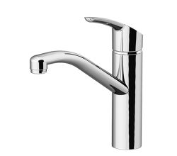 AquaCucina NIEDERDRUCK Armatur TELOS in CHROM mit schwenkbarem Festauslauf / AquaPointer / Küchenarmatur / Einhebelmischer