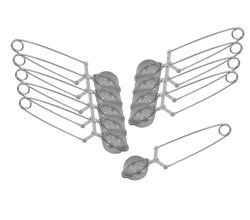10er SET METALTEX 253810010 Teebrüher ø 4,5 cm aus INOX / Teesieb