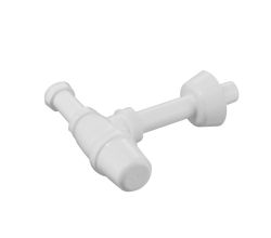 Flaschensiphon 1 1/4 Zoll mit 32 mm Wandanschluss und Rosette