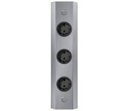 THEBO Energie-Ecksäule ST 3081/320 mit drei Schuko-Steckplätzen / Mehrfachsteckdose / Ecksteckdose