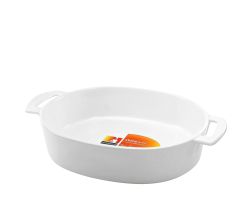 CreaTable Auflaufform oval 37 cm TRUE SCALE aus Steinzeug / Auflaufformen / Backofenform / Ofenform
