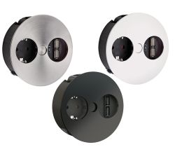 BACHMANN TWIST mit Schuko-Steckdose und USB-Doppelcharger / Deutsche Norm / BACHMANN / Steckdose