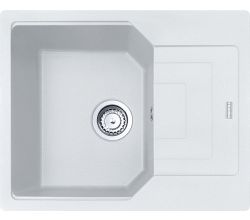 FRANKE Spüle URBAN UBG 611-62 mit Excenterbedienung Drehknopf Edelstahl / Ausschnittmaß 584 x 464 mm R15 / Granitspüle
