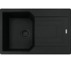 FRANKE Spüle URBAN UBG 611-78 mit Drehexcenterbedienung Edelstahl / Ausschnittmaß 760 x 480 mm R15 / Granitspüle