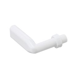 TG-Kunststoffe Winkelrohr starr 112,5 x 100 Überlaufanschluss oval / Überlaufverbindung