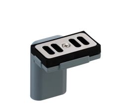 TG-Kunststoffe Überlauf 90 Grad mit Blende 58x33 mm waagerechter Anschluss / Überlaufverbindung