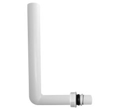 TG-Kunststoffe Überlaufrohr 250 x 150 mm mit Verschraubung / Überlaufverbindung