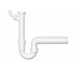 1,5 Zoll Röhrengeruchsverschluss - 2 mit Abgangsrohr Ø 40 oder Ø 50 mm / Siphon / Geruchsverschluss