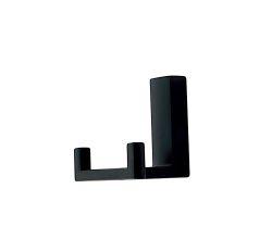DesignLight Garderobenhaken W-675-CZ-C-01 in SCHWARZ / Wandhaken