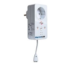 PROTECTOR Wassermelder WA-5 für Steckdosenbetrieb mit Ein- Aus-Funktion / Wasserwarnsystem / Warnsystem
