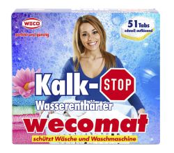Wasserenthärter Tabs wecomat Kalk Stop / Entkalkungstabs