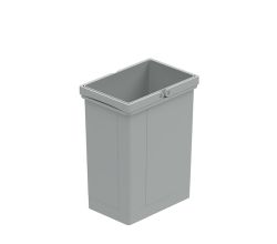 Wesco 8011495 Doppelbügel-Eimer 8 L alugrau für Pullboy Vario, Premium, Soft, Pullboy Z